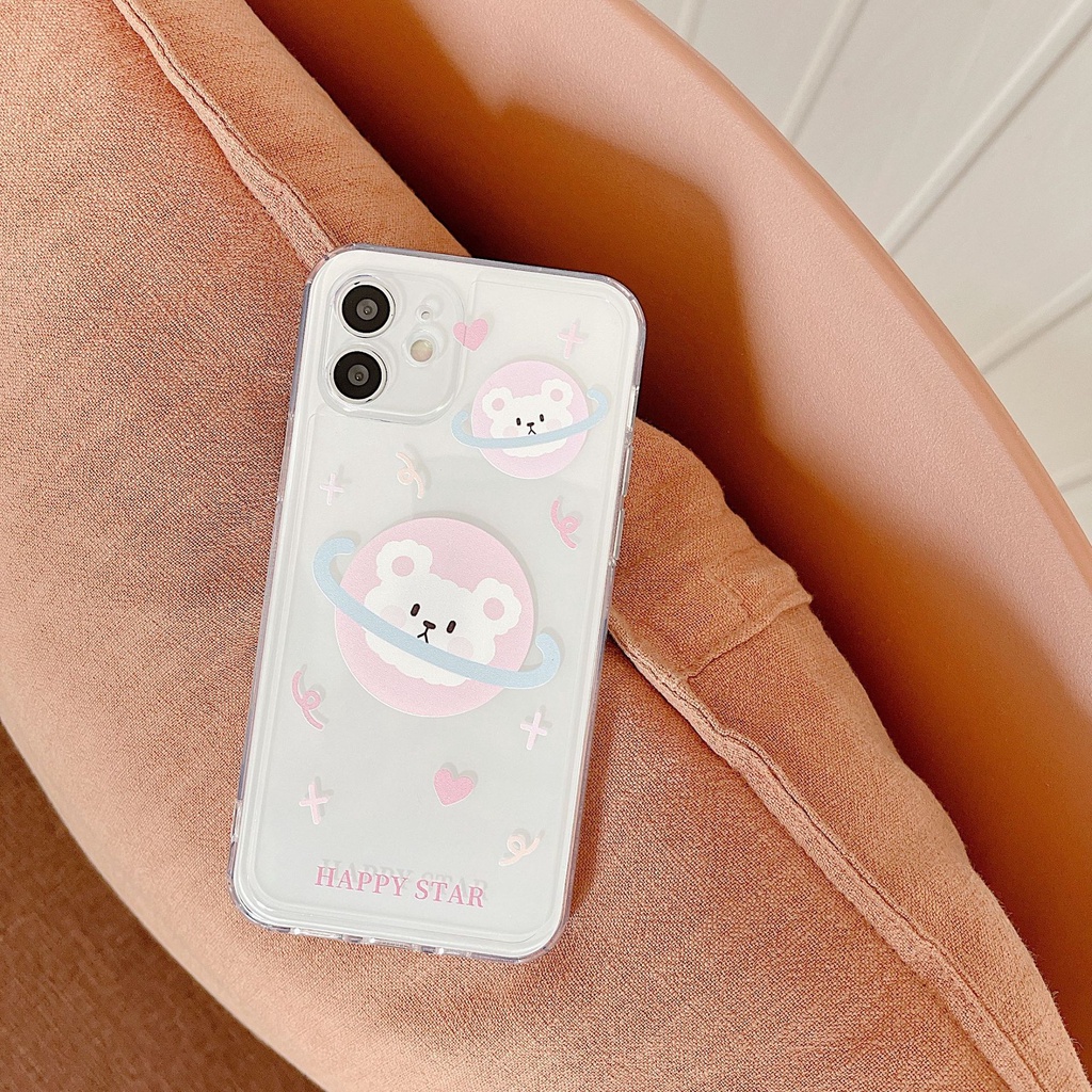 Ốp điện thoại TPU trong suốt thời trang cho iPhone 7 12 Mini 11 Pro Max Xs Max Xr 6s 8 7plus 12 Pro Max