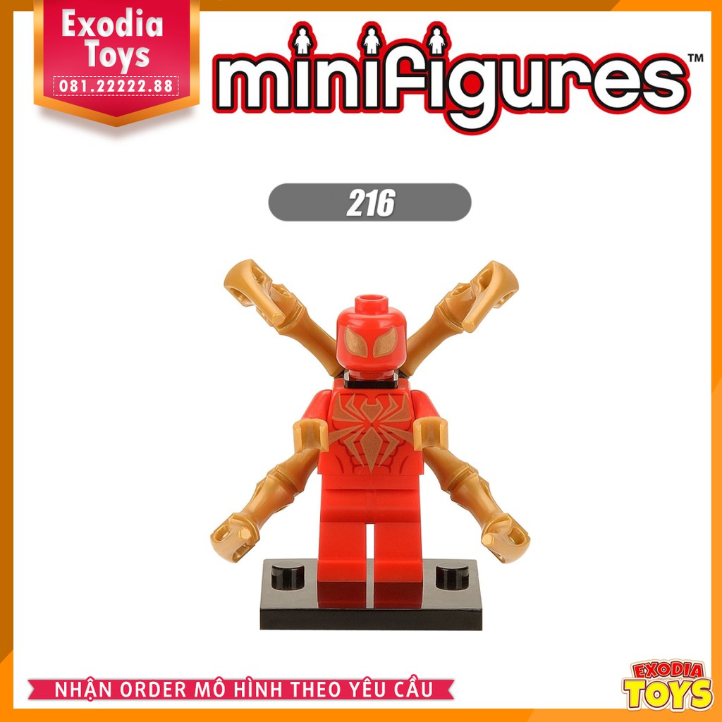 Xếp hình minifigure nhân vật siêu anh hùng Spider-Man : Người Nhện - Đồ Chơi Lắp Ghép Sáng tạo - X0107