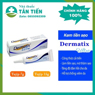 Gel làm mờ sẹo dermatix ultra mỹ - làm liền sẹo, mờ thâm, phục hồi da sẹo do phẩu thuật, sẹo mụn - tuýp 7g/ 15g