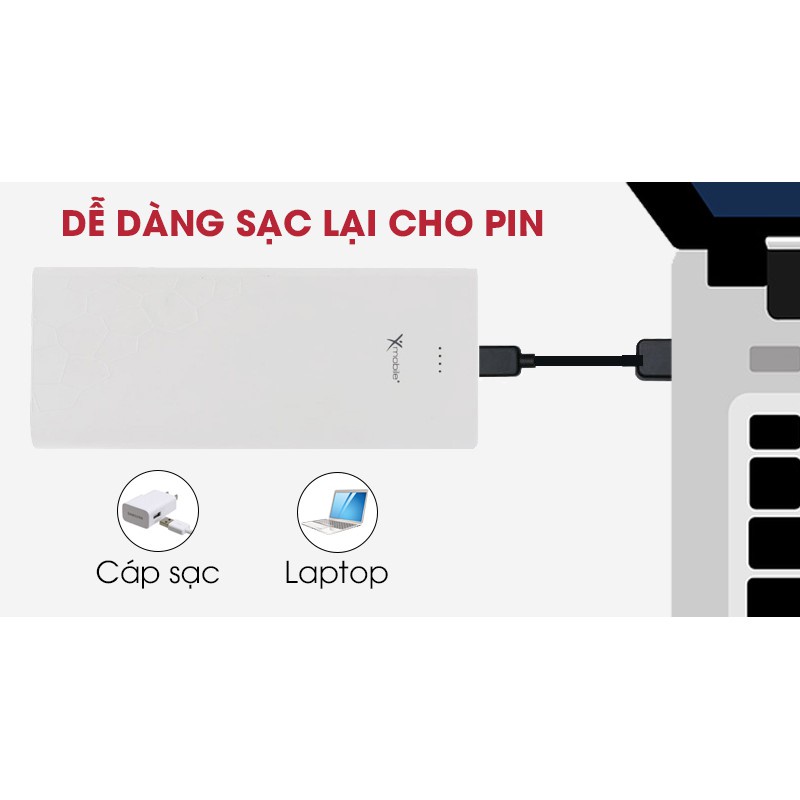 Pin sạc dự phòng 19.000 mAh Xmobile Gram 6S