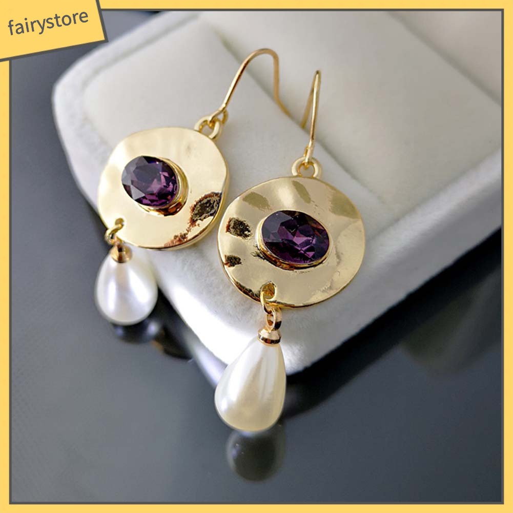 Khuyên Tai Đính Ngọc Trai Nhân Tạo Thời Trang Dành Cho Nữ