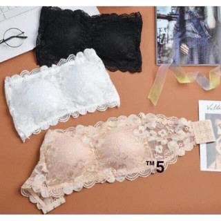 Áo Bra ống toàn ren có nút cài sau 8931