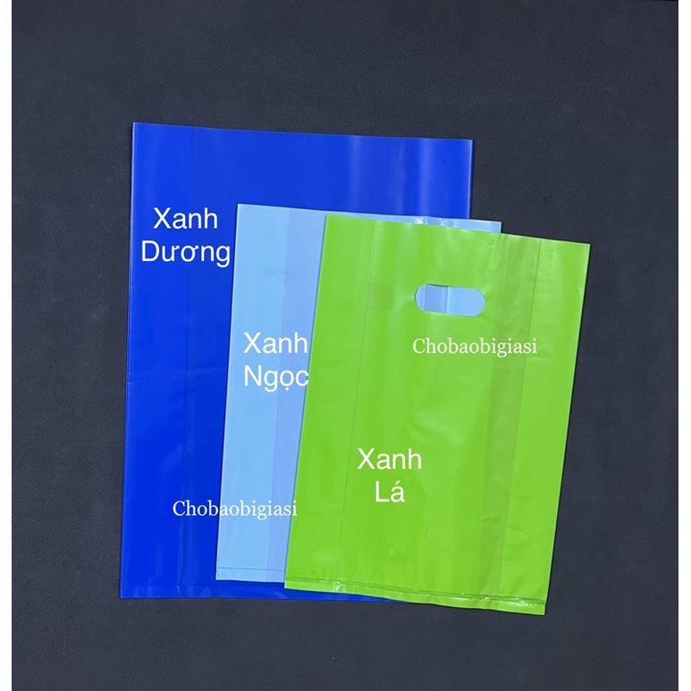 {Giá sỉ 10kg/size} Túi PE xoài màu bóng dẻo dai đủ màu (T-S-Đ-X-N-C) - đủ size, hàng chất lượng loại 1 (SP y hình)