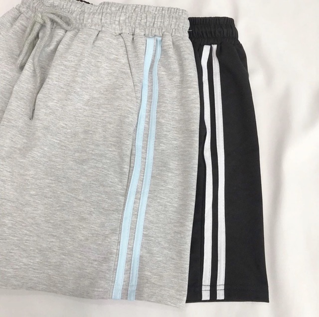 Quần Short Thun Ống Rộng Phối Line Unisex | BigBuy360 - bigbuy360.vn