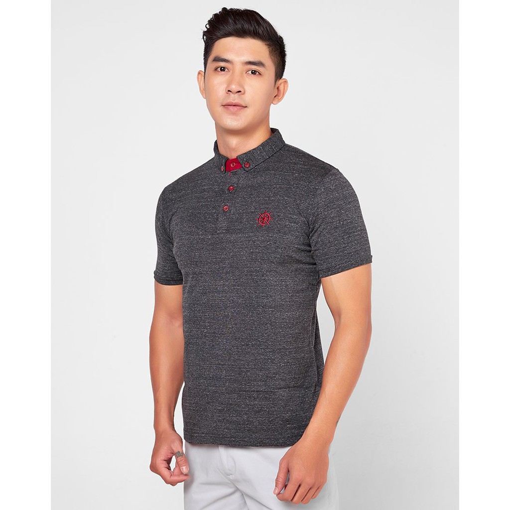 Áo Thun Nam Có Cổ Xám TC360 F2