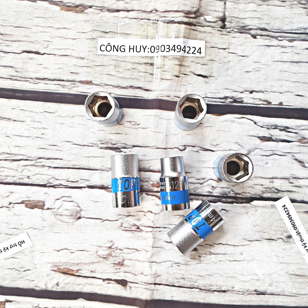 (Bán lẻ)đầu tuýt khẩu lục giác 40mm chân 1/2 các cỡ 8-10-12-13-14-15-17-19-22-21-24mm