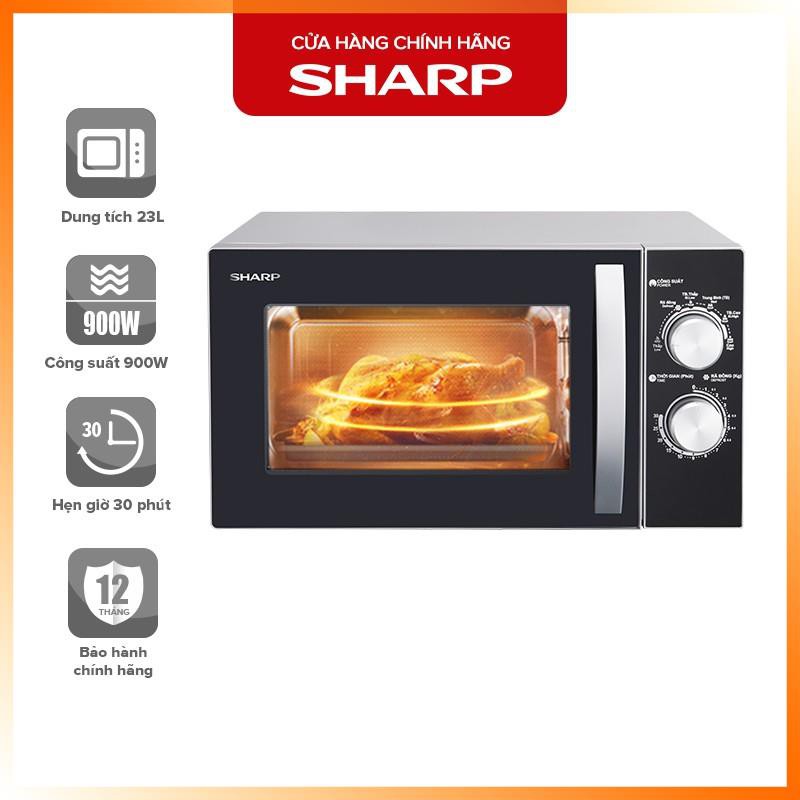 Lò Vi Sóng Cơ Sharp R-31A2VN-S 23L, Đa Chức Năng Nấu, Dễ Dàng Sử Dụng- Bảo Hành 12 Tháng