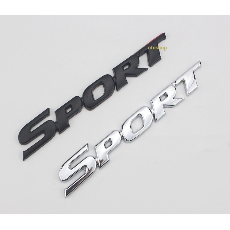 Tem chữ SPORT trang trí xe