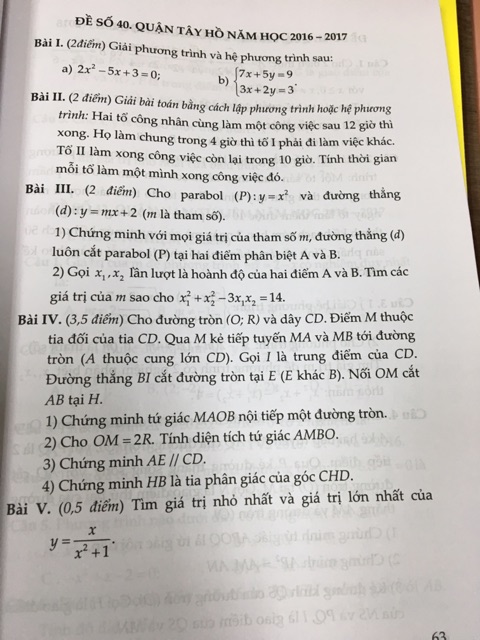 Sách 100 Đề học kỳ lớp 9 và ôn tập thi vào lớp 10 môn Toán