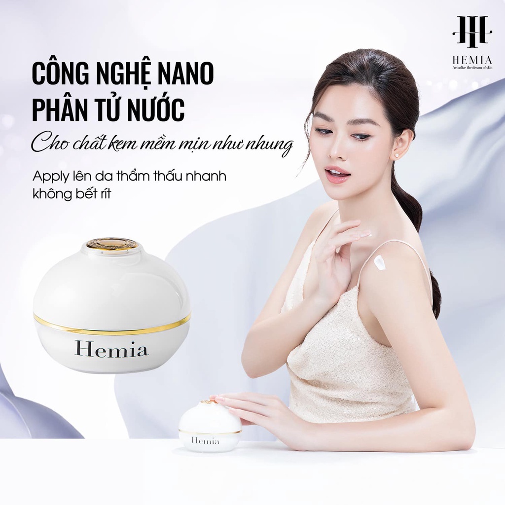 kem face hemia, kem face night cream hemia hộp 35g