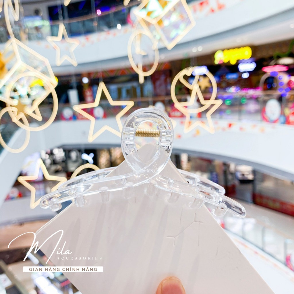 Kẹp tóc nữ đẹp Hàn Quốc MILA KT103 ❤️SIÊU XINH❤️ nhựa Acrylic cao cấp cỡ lớn nhiều mắc sắc lựa chọn Mila Accessories