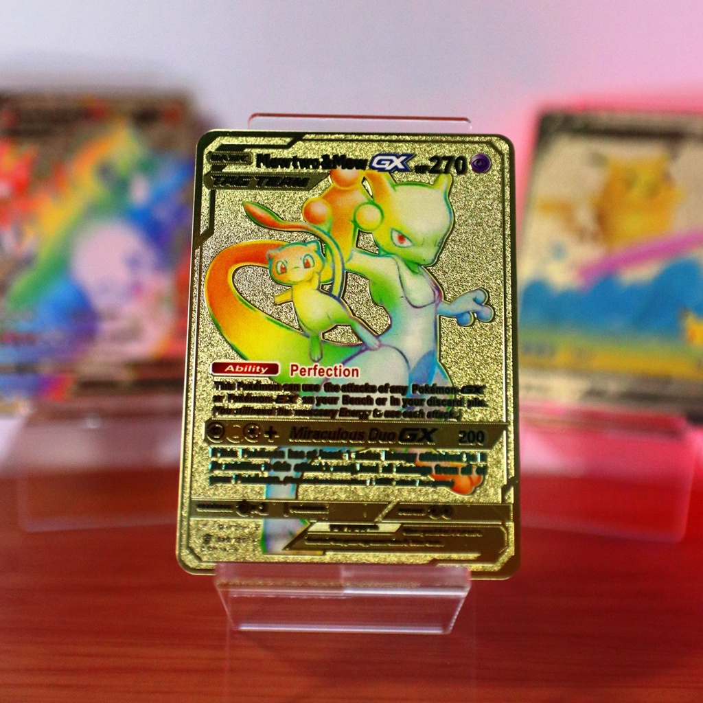 🌟GIÁ HỦY DIỆT🌟 Thẻ Bài Pokemon Kim Loại Pikachu Charizard Eevee Vmax V Vstar GX Shiny Rainbow Gold Rare Gigantamax