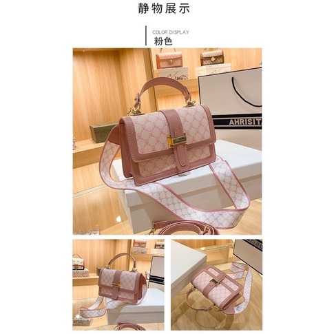 Túi Xách Nữ Đeo Chéo Hoạ Tiết, Túi Nữ Đeo Vai Bản 2 Dây