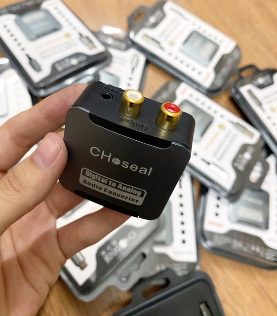 Bộ chuyển đổi âm thanh quang sang AV CHOSEAL chính hãng kèm dây quang