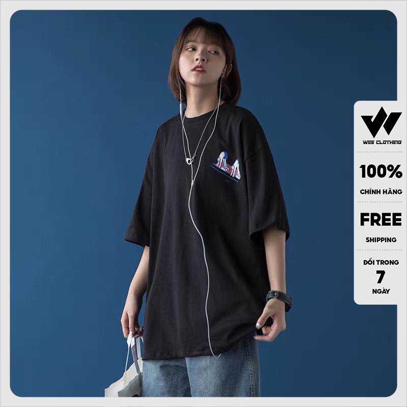 Áo thun tay lỡ unisex form rộng WIIS Spody phông rộng nam nữ phong cách ulzzang