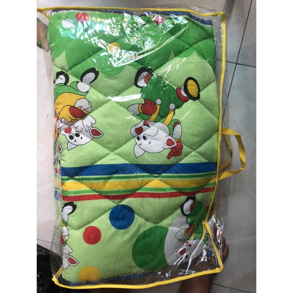 Sốc bộ nệm kèm 2 gối cho bé đi học bao đẹp