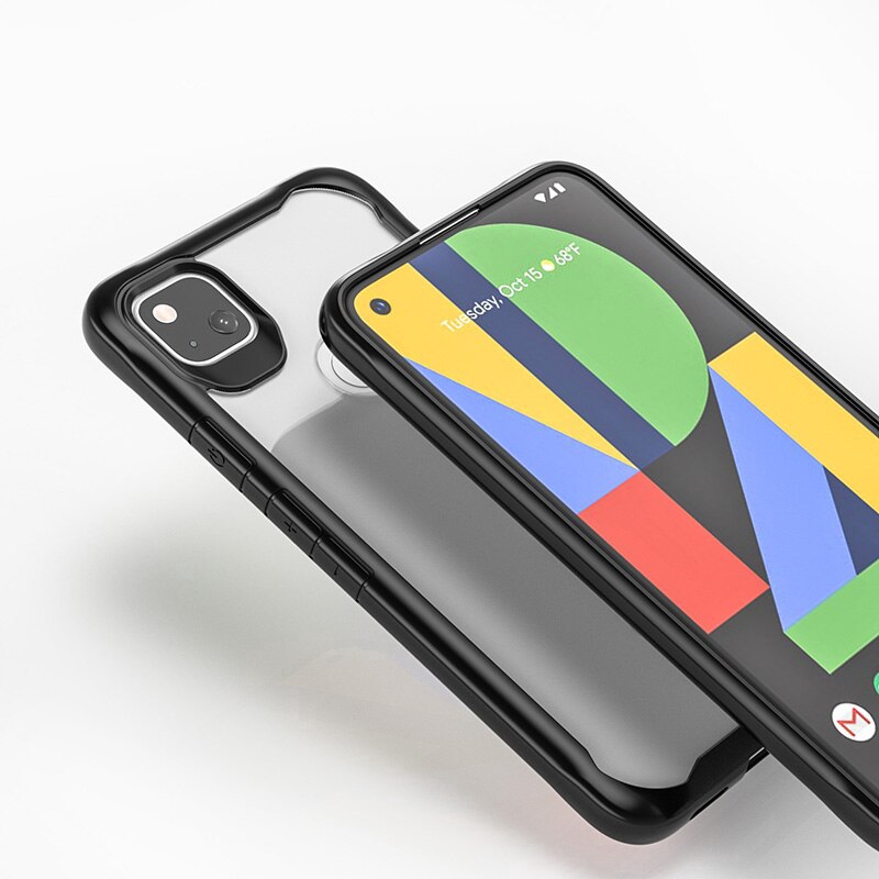 Ốp điện thoại silicon viền TPU trong suốt cho Google Pixel 4A Pixel 4 4XL