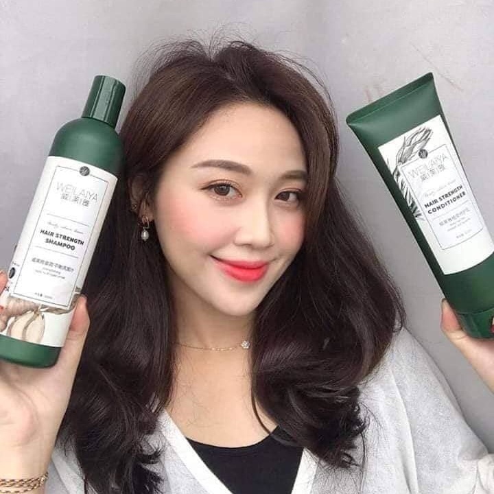 Dầu gội weilaiya gừng tem trắng cho tóc dầu phục hồi tóc hư tổn thơm lâu mượt tóc dưỡng tóc mọc chắc khỏe