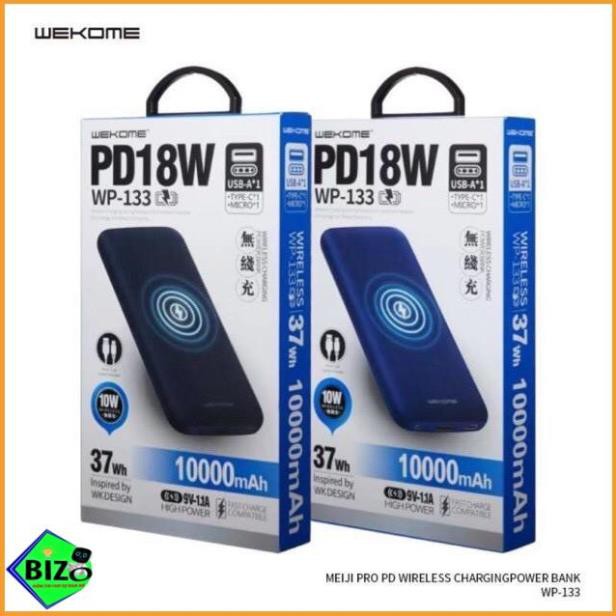 [CAO CẤP - CHÍNH HÃNG] Pin sạc không dây kiêm pin sạc dự phòng 10000maH remax Wp 133