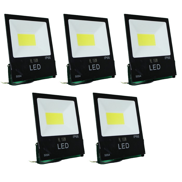 Combo 5 Đèn Led pha HL 150w đủ công suất đèn sân vườn đèn pha led giá rẻ