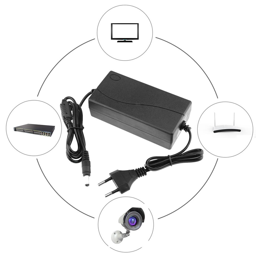 [tmystyle]48V 2A AC to DC Power Supply Adapter Converter 5.5x2.5mm for POE Switch Bla