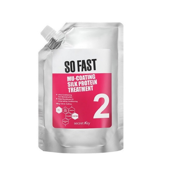 Ủ Tóc Secret Key So Fast Mu-Coating Silk Protein Treatment 480g