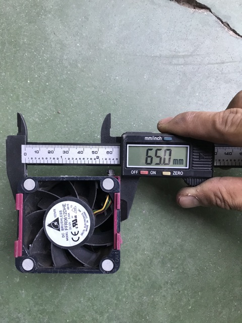 Quạt máy chủ dell delta , nidec ultraflo 12v 3.3A và 2.45A , vuông 6cm