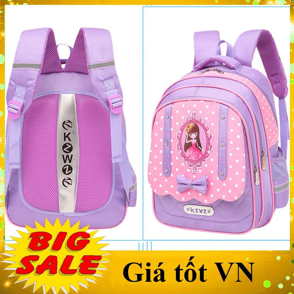 [CHẤT XỊN- SIZE 38cm] Balo cao cấp cho bé gái chất đẹp, cặp sách trẻ em chống gù, chống thấm nước -cấp 1 tiểu học