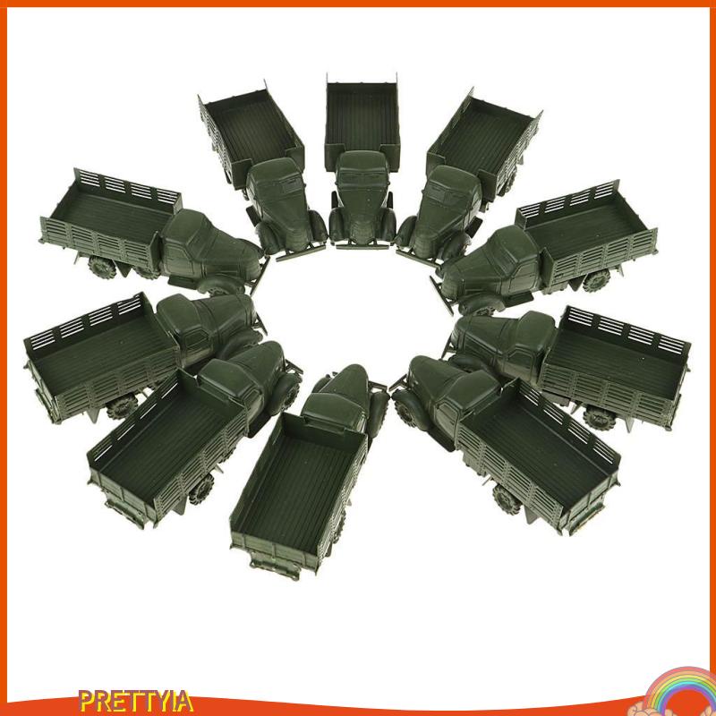 Set 10 Mô Hình Xe Tải Quân Đội Đồ Chơi Cho Bé
