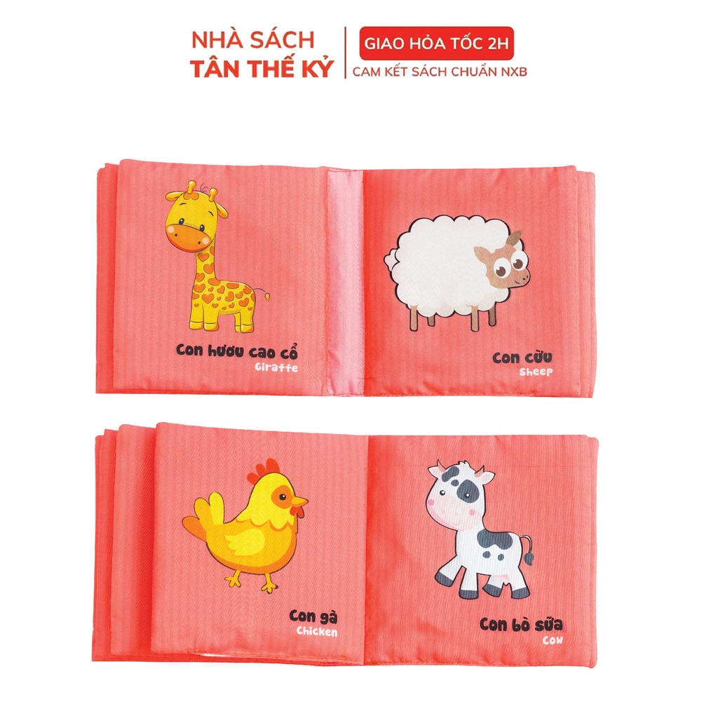 Sách vải Lalala baby, kích thích đa giác quan, My very first book/Cuốn sách đầu tiên của bé (Bộ 8 cuốn, lẻ tuỳ chọn)