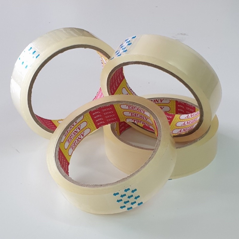 Băng keo trong bản 1.2cm - 2.4cm vòng lớn 91m  Băng dính trong 1.2cm - 2.4cm