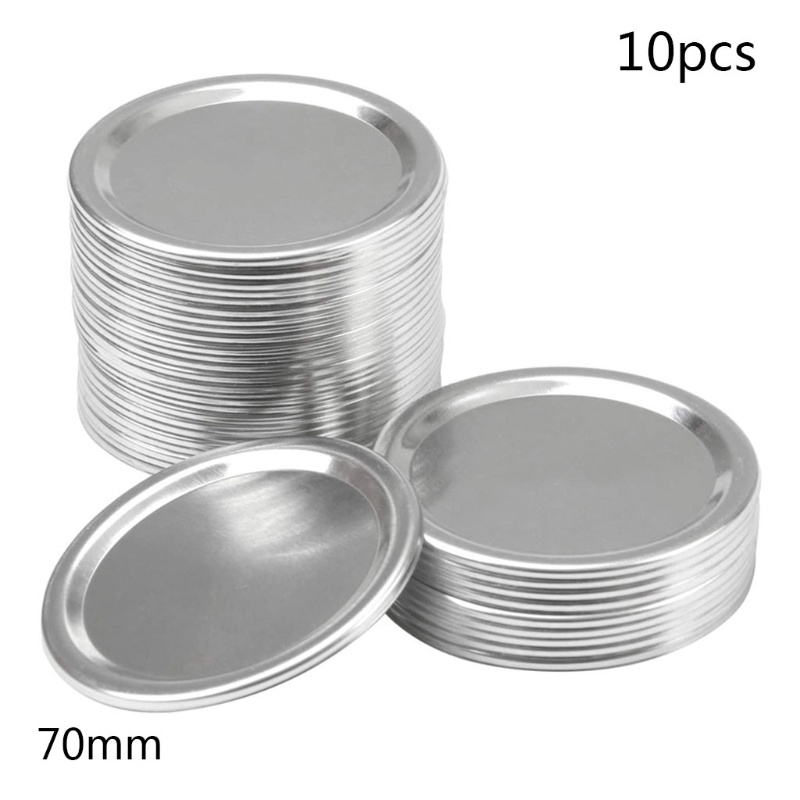 Bộ 10 Nắp Kim Loại Gắn Hũ Đựng Thực Phẩm Tiện Dụng