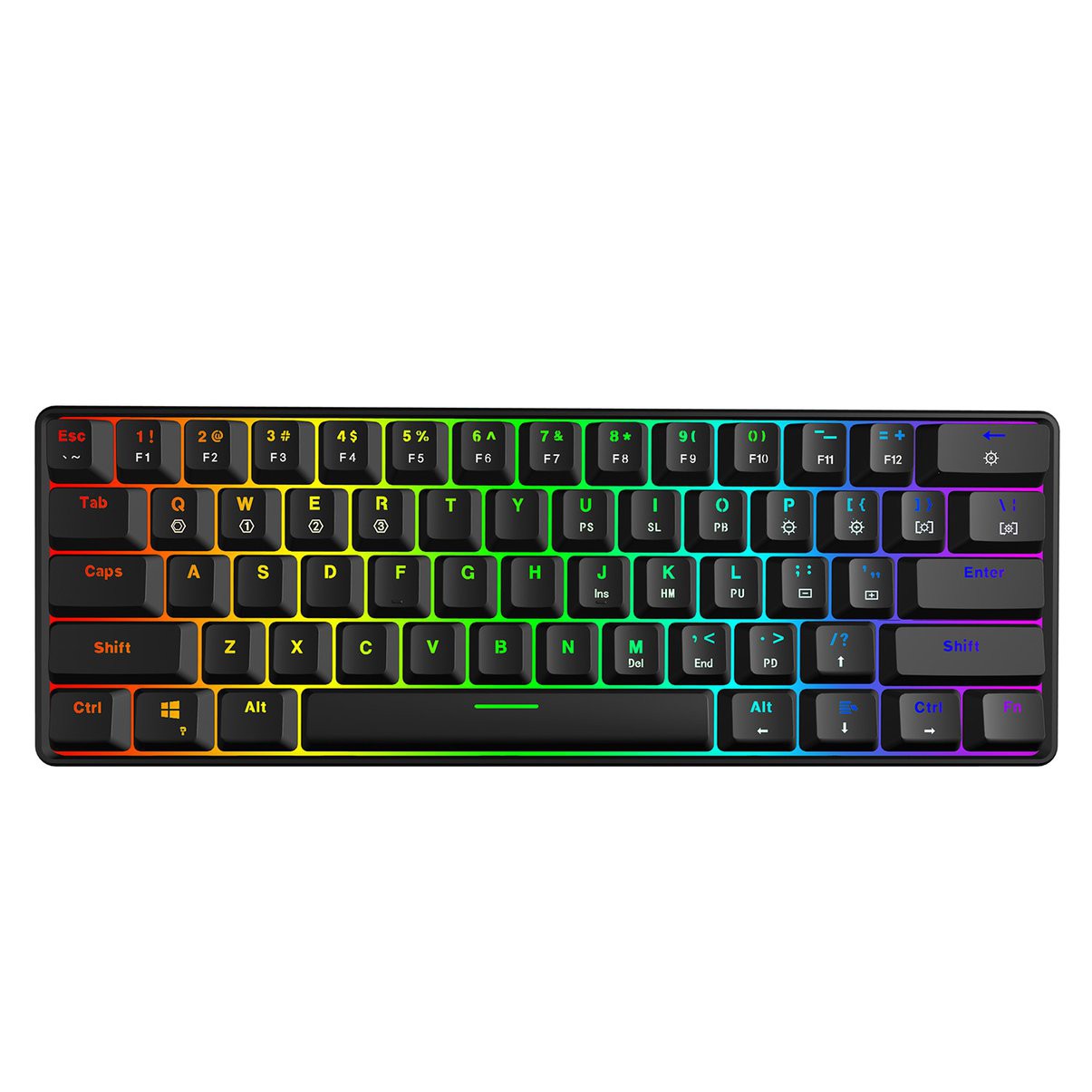 Bộ Bàn Phím Cơ 60% Rgb Gk61