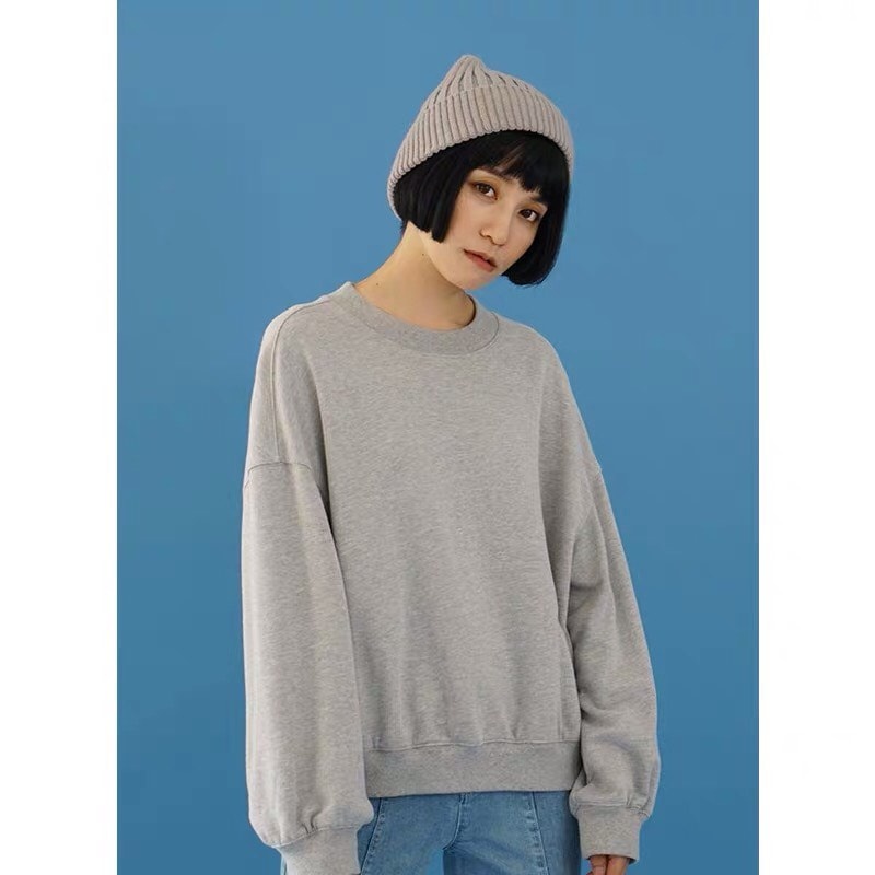 ÁO SWEATER  BASIC NAM NỮ UNISEX ,ÁO HOODIE TRƠN NỈ NAM NỮ UNISEX NỈ BÔNG FN03 FEENY