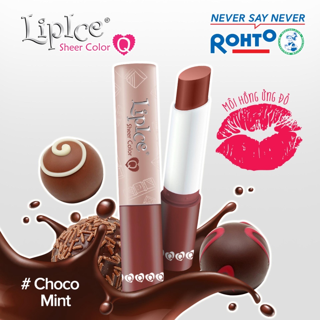 Son Dưỡng Chuyển Màu LipIce Choco Mint Socola Bạc Hà 2.4g