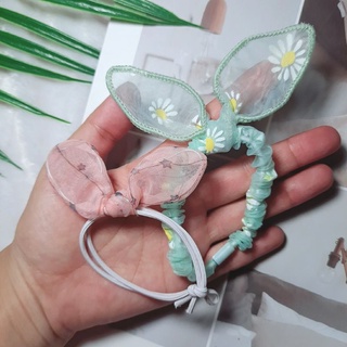 dây buộc tóc, cột tóc tai thỏ xinh xắn