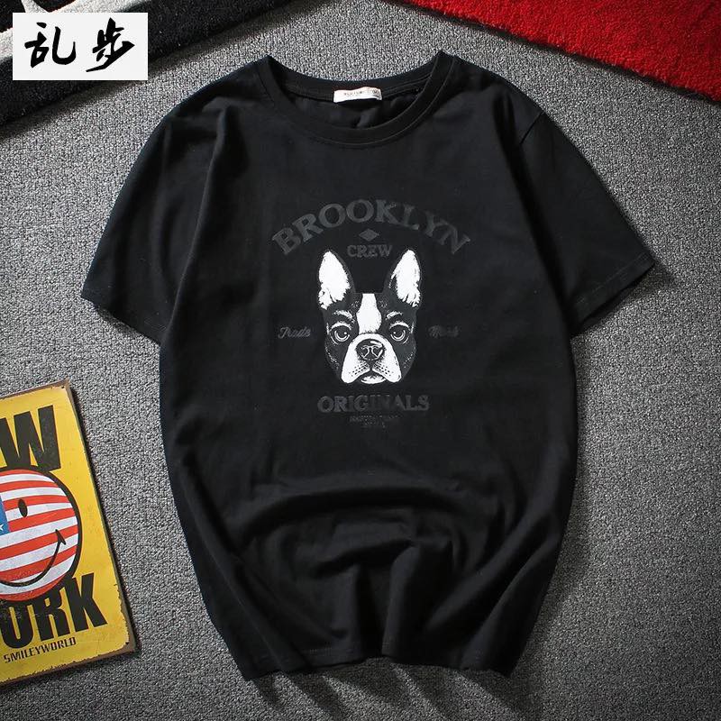 áo thun unisex 100% cotton cao cấp in hình chó ngầu