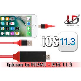 Cáp HDMI chuyển đổi tín hiệu iphone ra tivi- Cáp Chuyển HDMI Từ IP Ra Tivi