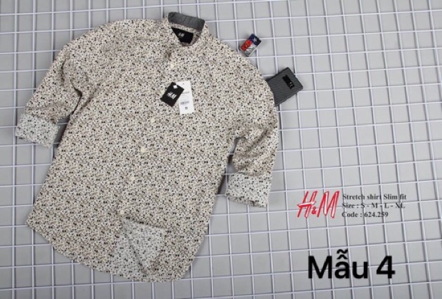 ÁO SƠ MI NAM hoạ tiết cổ trụ, hàng chất lượng AN134