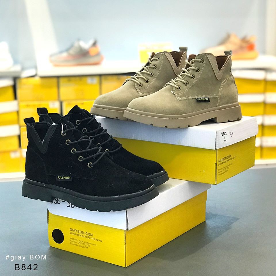 xa kho [ HOT ] Giày Boot Da Lộn Đế Cao 2 cm Thu Đông B842 new HOT . 🌟 2020 . : ₁ < , " ¹ ` ' " 𝄒 .