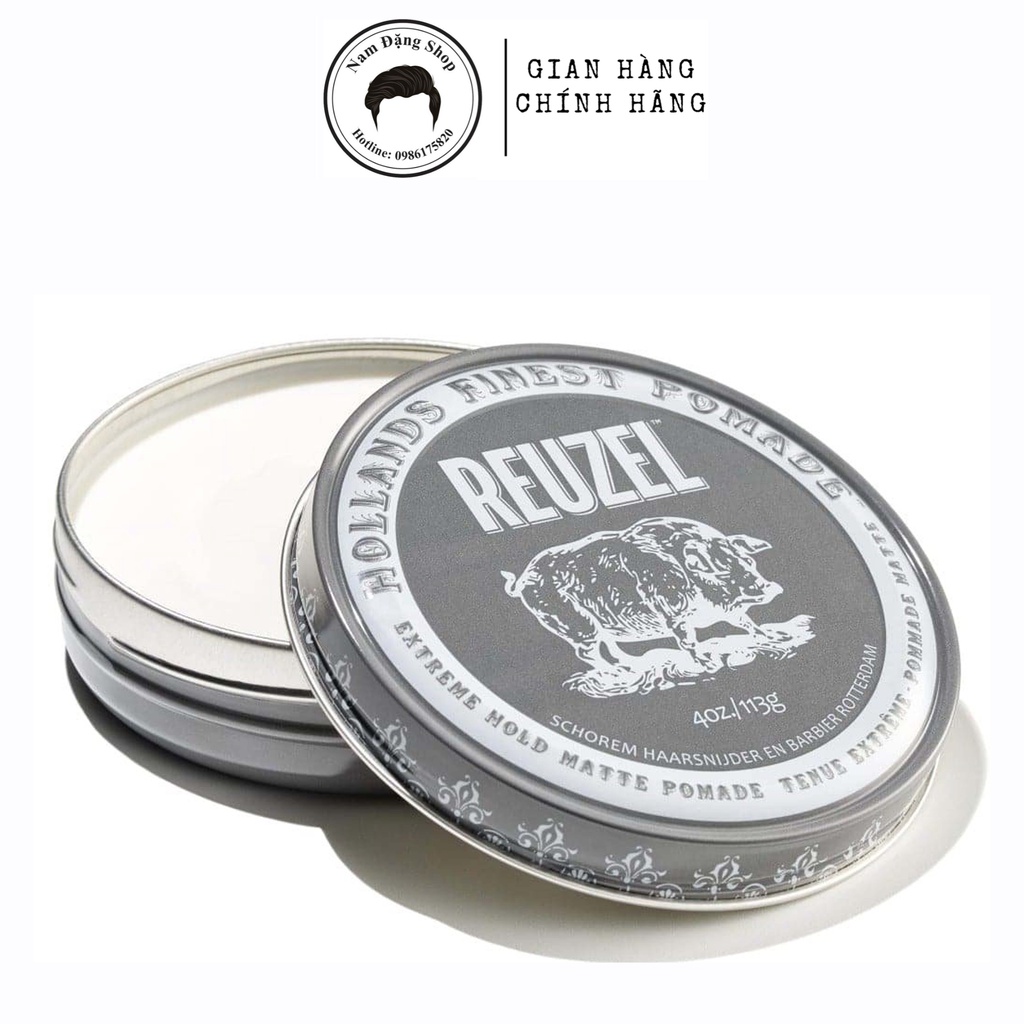 Sáp vuốt tóc Reuzel Extreme Hold Pomade