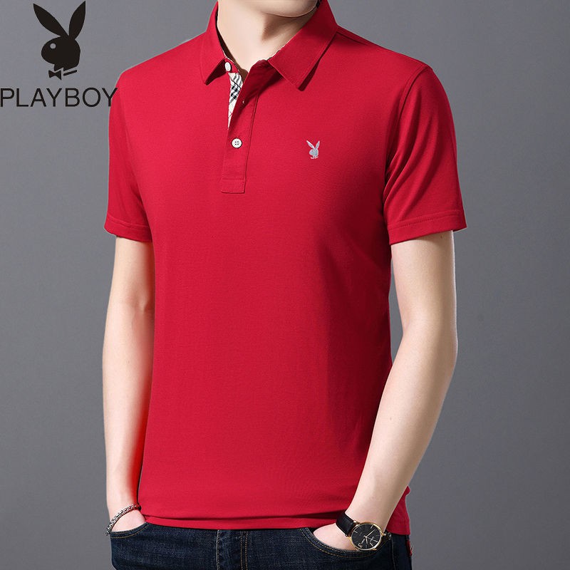 NEW PLAYBOY áo polo Màu Trơn Tay Ngắn Thời Trang Cho Nam | BigBuy360 - bigbuy360.vn