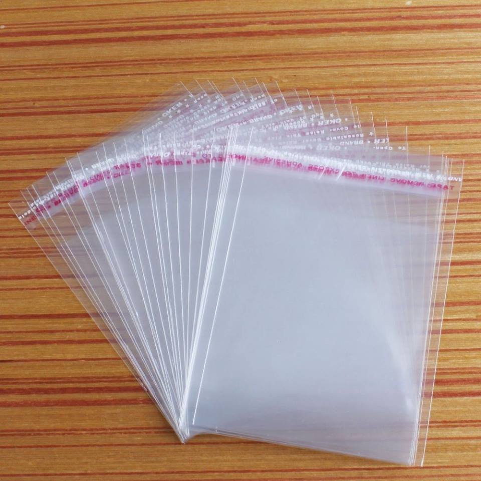 1kg Túi OPP Dán Miệng Đóng Hàng Đựng Quần Áo Đủ Size, túi bóng kính cho shop quần áo, áo sơ mi, nilon đóng hàng tiện lợi