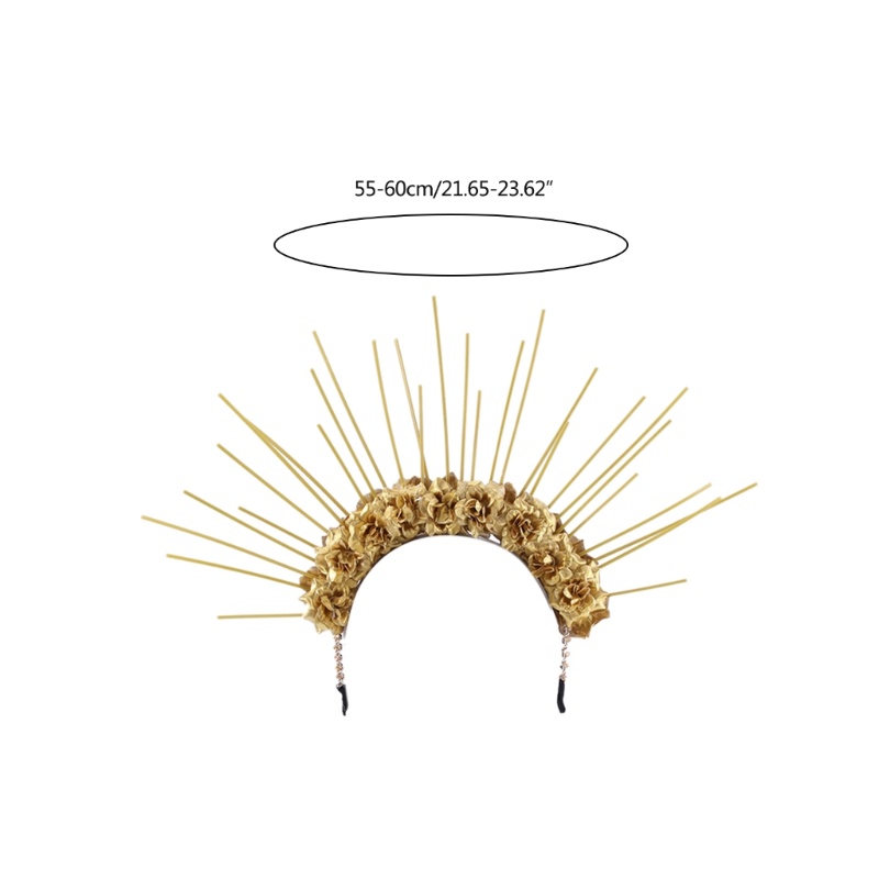 Flgo Băng Đô Hóa Trang Halloween Hình Thiên Thần Hoa Cúc