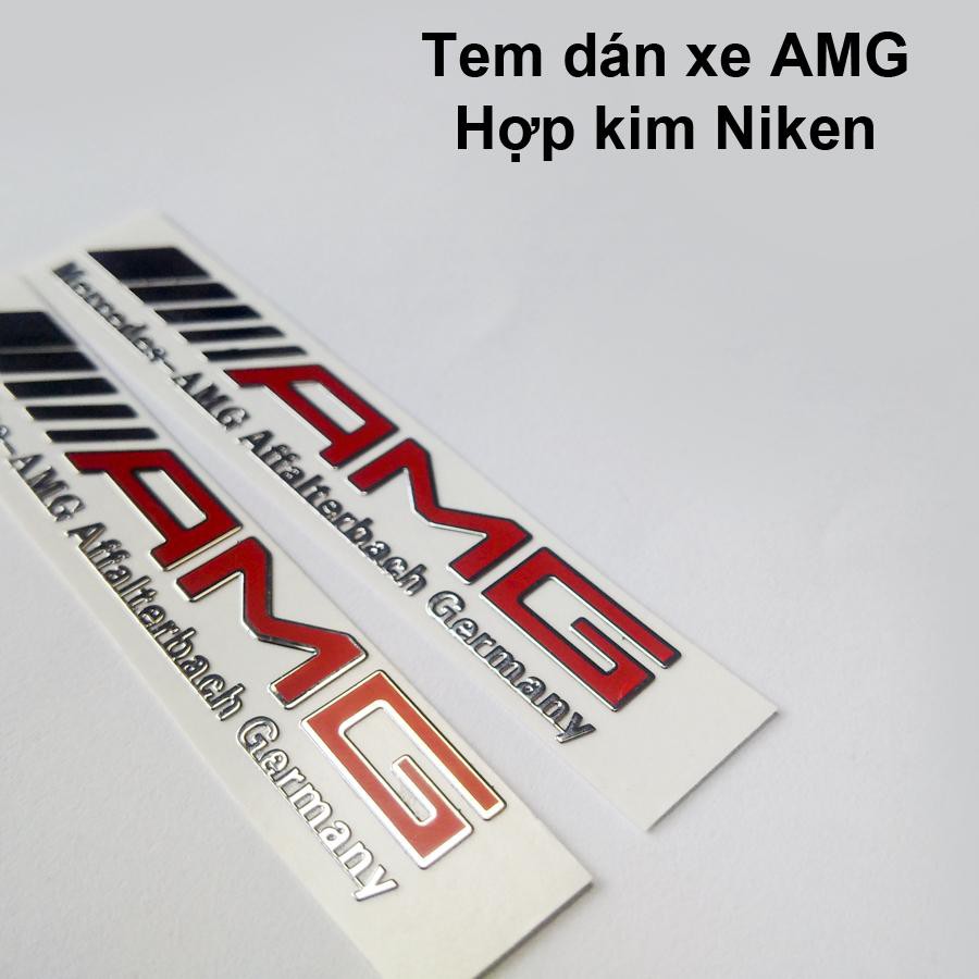 Bộ 2 Tem Dán Xe AMG Hợp Kim Niken Siêu Đẹp S22 | BigBuy360 - bigbuy360.vn