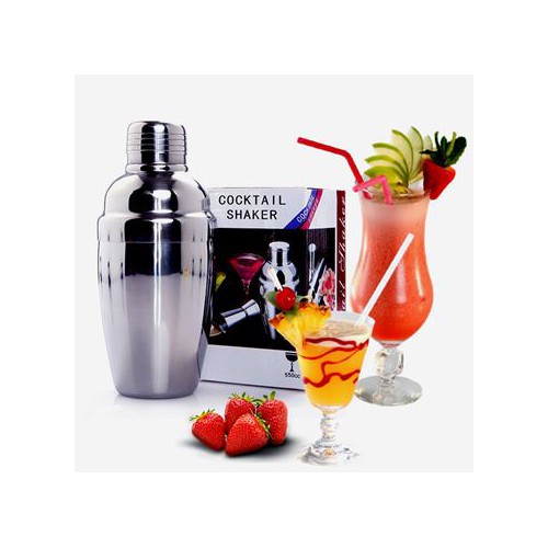 BÌNH LẮC PHA CHẾ ĐA NĂNG INOX CAO CẤP - COCKTAIL SHAKER 550ML