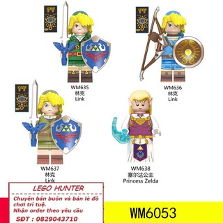 Lego minifigures nhân vật Princess Zelda , Link