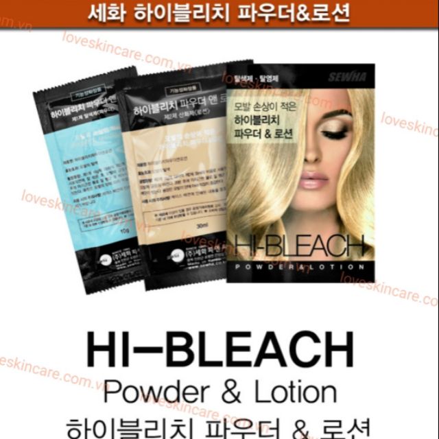 (GRAB / NOWSHIP) (DATE 01-01-2023) Thuốc tẩy tóc Richenna Hi-Bleach Hàn Quốc
