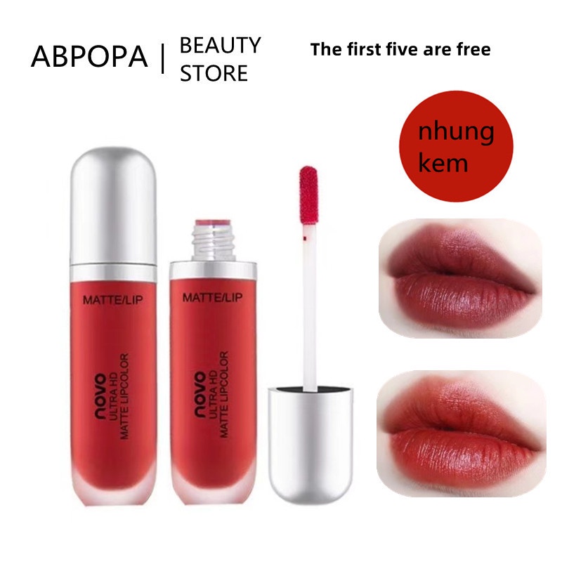 Son bóng lì ABPOPA 8g kết cấu khoai tây nghiền dễ thoa chống dính cốc