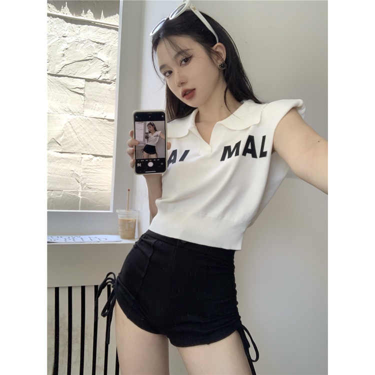 Áo Thun Nữ Cộc Tay Cổ polo Thời Trang Hàn Quốc